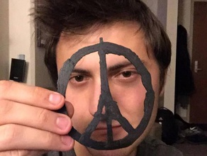 Frieden von paris Zeichen logos - Angriffe eiffel Frankreich beten tower 3d print model - Mito3D