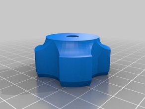 bouton étoile pièces personnalisé 3d print model - Mito3D