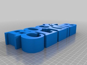 kaya tırmanışı kelime heykeller özelleştirilmiş 3d print model - Mito3D