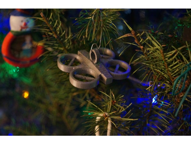 Drohne christmas ornament parrot Stil Dekor Weihnachten Ornamente multirotor ar drone 3D print model - Mito3D