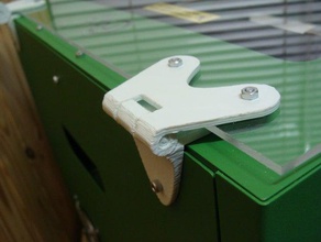 craftbot upper door panel hinges 3d printer parts 3d print model - Mito3D