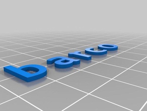 letras barco custom text font keychains customized 3d print model - Mito3D