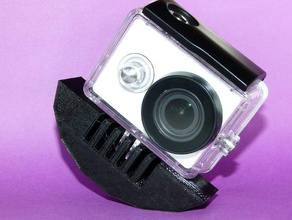 gopro stand caso câmera montagem openscad 3d print model - Mito3D