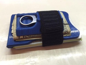 minimalist wallet usb drive holder accessories 3d printed money clip slim case stick 3d print model - Mito3D