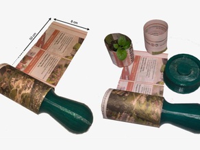 paper pot maker outdoor garden 3d print model - Mito3D