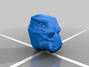 robot masque sculptures 3d print model - Mito3D