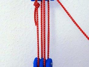 blocco di affrontare flaschenzug mano strumenti heben la corda seil 3d print model - Mito3D