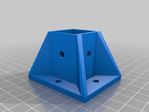 mon paramétrique personnalisé de fixation jambe table -openscad bricolage 3d print model - Mito3D