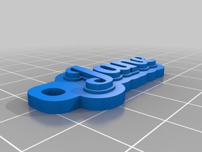 jane keychains customized 3d print model - Mito3D