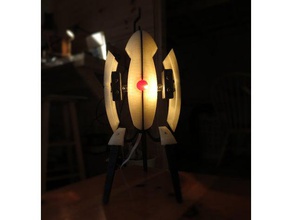 portal torreta centinela lámpara de escritorio video juegos 3d print model - Mito3D