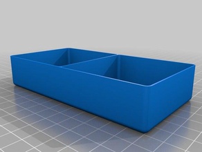 1x2 plaza de las bandejas organización personalizado 3d print model - Mito3D