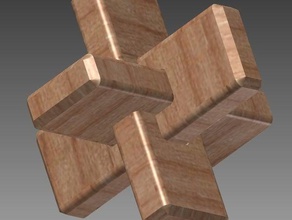 semplice gioco di puzzle i giocattolo in legno 3d print model - Mito3D