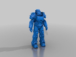 wearable t60b armadura de energia fallout 4 irmandade aço vídeo jogos assalto geek o poder do amor 3d print model - Mito3D