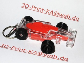 f1-Auto-Rad keychain - Spielzeug Spiele 3d-Druck-ka 3d-drucken-kawebde Durchmesser Formel 1 karlsruhe Durmersheim Breite 3d print model - Mito3D
