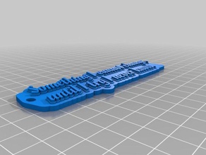 defying gravity Linie Schlüsselanhänger angepasst 3d print model - Mito3D