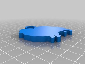 pomerian llavero llaveros personalizado 3d print model - Mito3D
