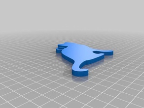 Katze Schlüsselanhänger angepasst 3d print model - Mito3D