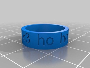 ho house rings customized 3d print model - Mito3D