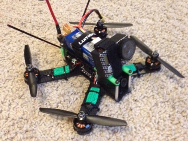 qav210 gopro mount hobby 3D print model - Mito3D