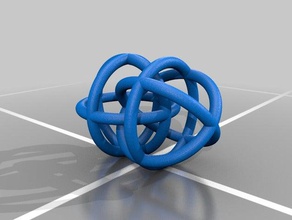 bağlantılı küpleri daireler etkileşimli sanat 3d print model - Mito3D