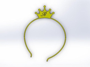 principessa tiara accessori corona 3d print model - Mito3D