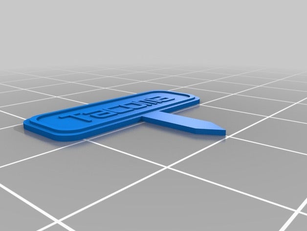 tacoma Karte label outdoor Garten angepasst 3D print model - Mito3D