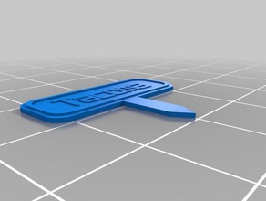 tacoma etiket göster açık bahçe özelleştirilmiş 3d print model - Mito3D