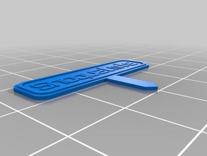 snoqualmie etiket göster açık bahçe özelleştirilmiş 3d print model - Mito3D