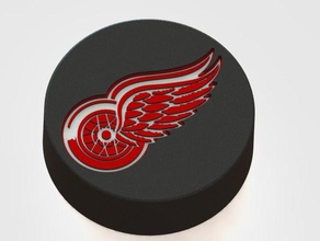 nhl equipes de logotipos ice hockey puck sinais Logo em 3d Modelos 3d print model - Mito3D