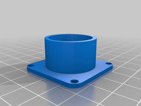 22mm hose outlet v2 parts customized 3d print model - Mito3D