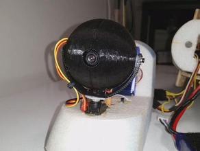 kamera dome konut pan tilt rc araçlar 3d print model - Mito3D