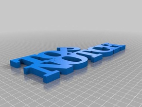 topnotch palavra esculturas personalizado 3d print model - Mito3D