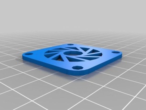 my customized parametric aperture fan grill other 3d print model - Mito3D