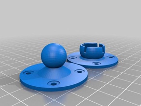 mi personalizados de bola y cavidad montaje hogar 3d print model - Mito3D