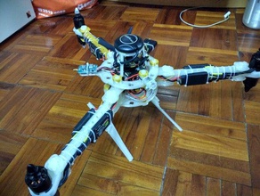 size 450500 mm arm full 3d print y6 hexacopter flame v2 rc vehicles multicopter multirotor copter 3d print model - Mito3D