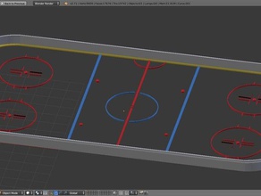 nhl hockey rink sport im freien Eis 3d print model - Mito3D