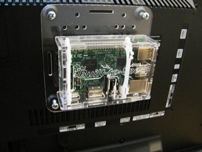 case vesa mount electronics beaglebone black odroid c1 raspberry pi vesa100 vesa75 100 50 3d print model - Mito3D