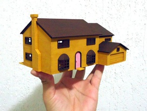 simpsons Haus Gebäude Strukturen cartoon scale-Modell springfield 3d print model - Mito3D
