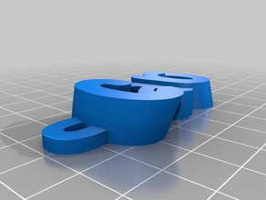 caro keyfob Anahtarlık özelleştirilmiş iamburnystext adım organizasyon 3d print model - Mito3D
