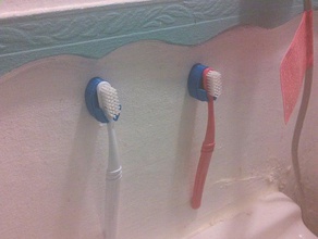 calço de parede porta-escova dentes casa banho 3d print model - Mito3D