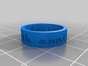 romano britneys anel anéis personalizado 3d print model - Mito3D