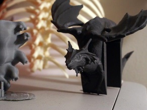 cubicle coat hanger dragon office fantasy meshmixer 3d print model - Mito3D