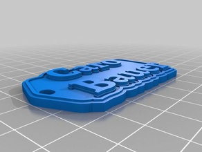 my customized multiline tag keychain caro bauer keychains 3d print model - Mito3D
