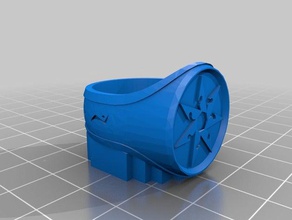 anillo sihedrico con runas 3d impresión 3d print model - Mito3D