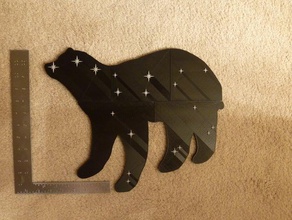 constellation ursa major art big dipper stars 3d print model - Mito3D