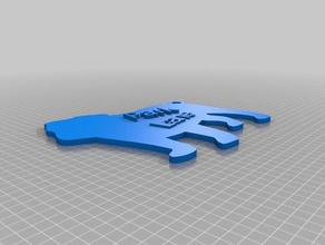 mini park lane keychain keychains customized 3d print model - Mito3D