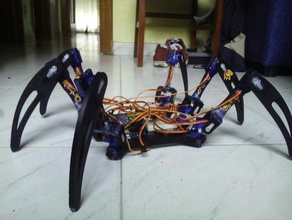 robot araña la robótica 3d print model - Mito3D