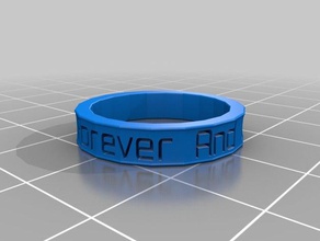 1 ring anéis personalizado 3d print model - Mito3D