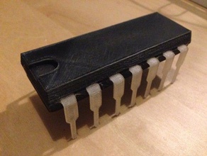 14-pin-chip Modelle Elektronik 3d print model - Mito3D