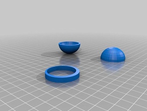 pokeball 3d de la impresora accesorios 3d print model - Mito3D